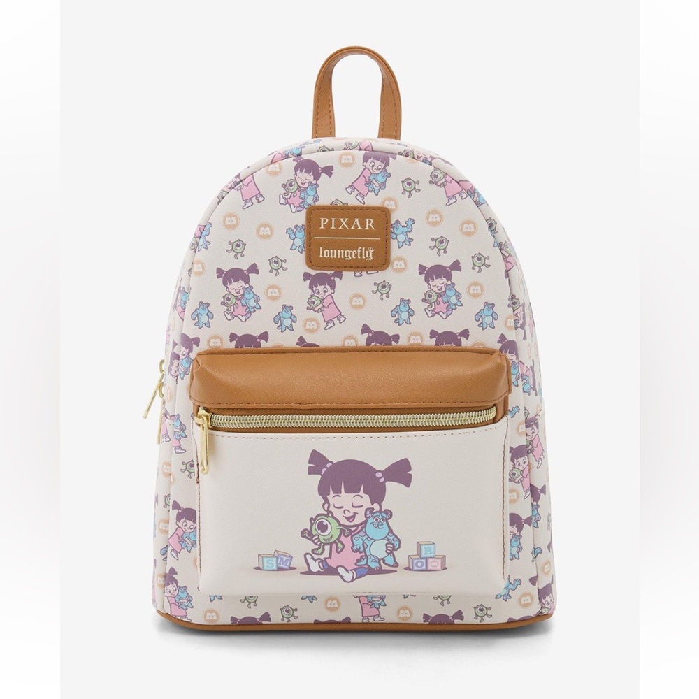 Pixar Loungefly monsters inc boo dolls mini backpack